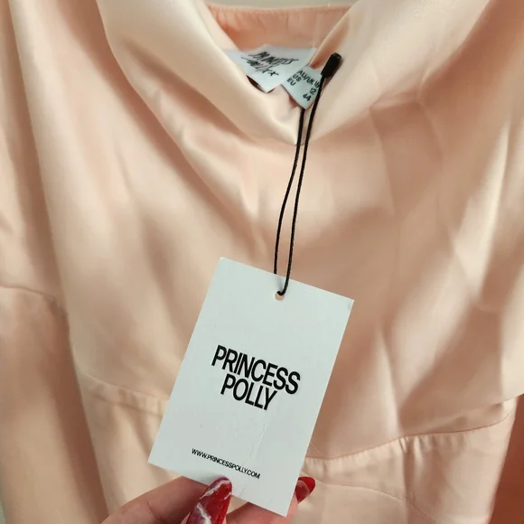 Brand New With Tags Pink Satin Mini Dress from Princess Polly - Picture 5 of 10